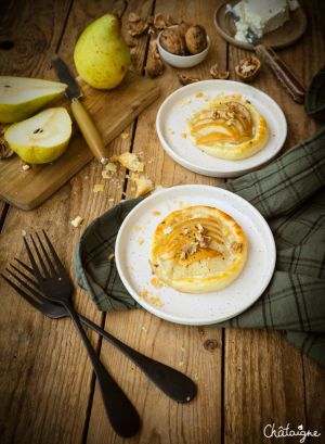 Recette Tartelettes aux poires et gorgonzola