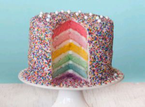 Recette Rainbow cake (layer cake arc-en-ciel)
