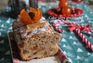 Recette Cake ultra gourmand aux fruits confits et aux amandes