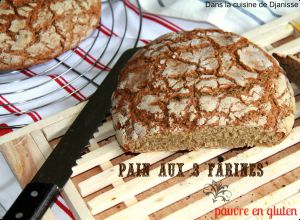 Recette Pains aux 3 farines, pauvre en gluten – Vegan