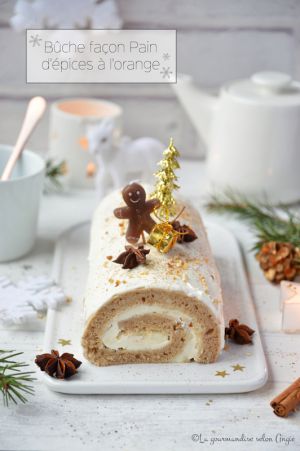 Recette Bûche à l'orange façon pain d'épices #vegan #Noël