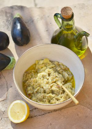 Recette Salade d’aubergine cuite