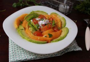 Recette Salade Avocat Mangue et Kaki