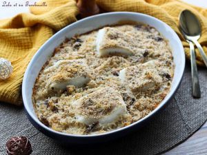 Recette Poisson aux champignons & riz au four