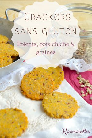 Recette Crackers à la polenta, pois-chiches & graines (sans gluten)