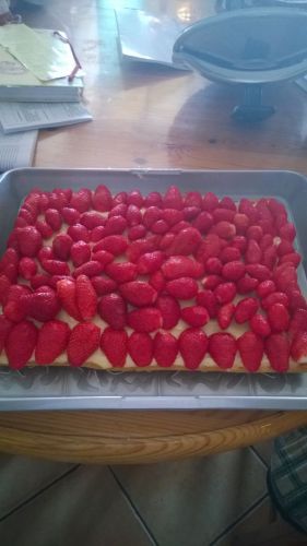 Recette Tarte folle fraises (cook in)