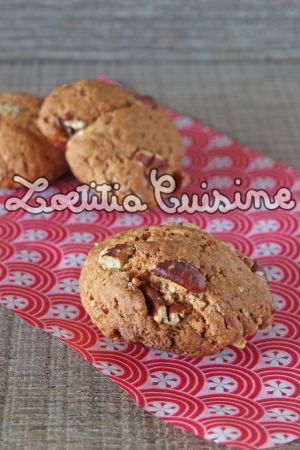 Recette Cookies aux noix de pécan et sucre de coco {Véganes}