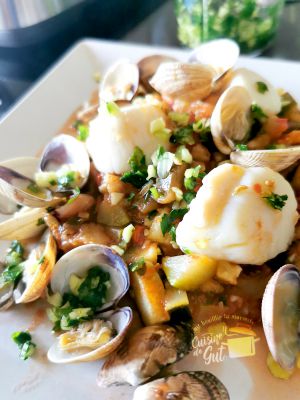 Recette Cuisinart Cookfresh : Ratatouille et fruits de mer Vapeur