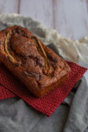 Recette Banana bread aux pépites de chocolat noir (vegan)