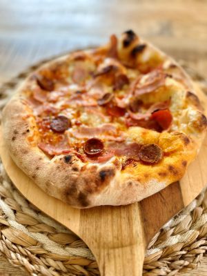 Recette Pizza napolitaine jambon chorizo
