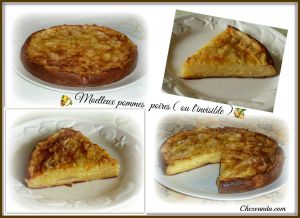 Recette Moelleux pommes  poires ( ou l'invisible )