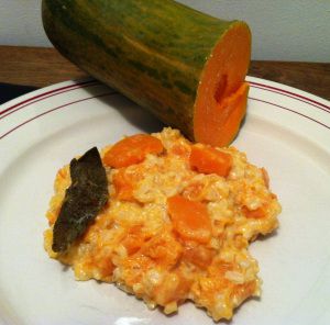 Recette Risotto à la courge, parmesan et sauge