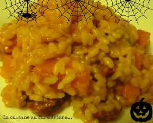 Recette Risotto automnal potimarron/chorizo