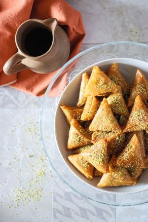 Recette Briouates aux amandes, miel & à la fleur d’oranger