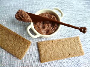 Recette Tartinade végane sans gluten allégée saveur crème de marron à zéro kcal (diététique, sans sucre ni beurre, très riche en fibres)