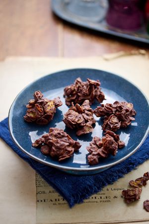 Recette Roses des sables au chocolat