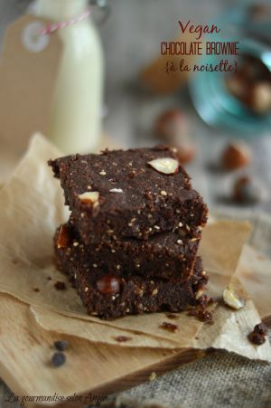 Recette Brownie chocolat/noisettes #vegan