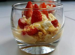 Recette Trifles sablés aux fraises