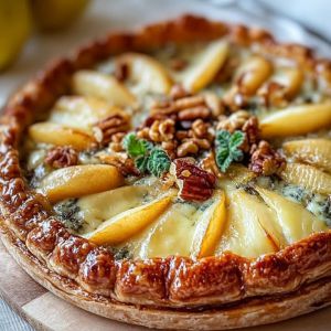 Recette Tourte Gorgonzola Noix : Recette Facile et Savoureuse