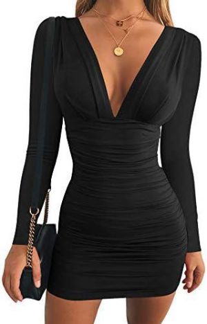 Recette Bare Threads Review: GOBLES Women’s Sexy V Neck Dress