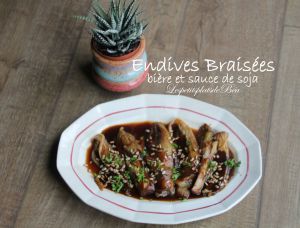 Recette Endives braisées à la bière et à la sauce de soja