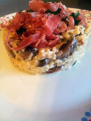 Recette Risotto aux champignons et jambon serrano