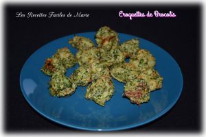 Recette Croquettes de brocolis