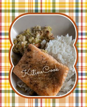 Recette Papillote de saumon et fondue de poireaux