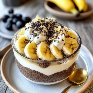 Recette Pudding Choco-Banane Protéiné : Recette Facile et Savoureuse