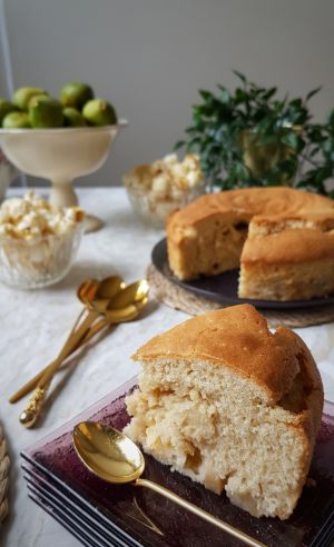 Recette Base de gâteau vegan, ingrédients simples (version aux pommes)