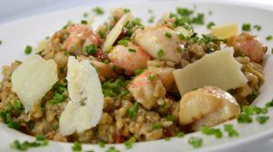 Recette Risotto de langoustines et St Jacques