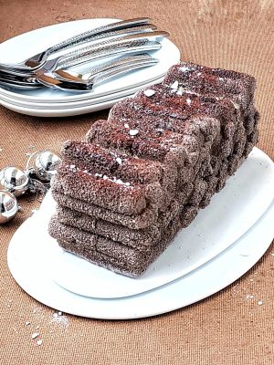 Recette Bûche vanille noix de pécan et confiture de lait