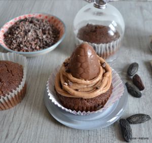 Recette Muffins au chocolat, fève tonka et grué de cacao