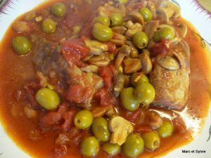 Recette Filet mignon de porc tomates et olives