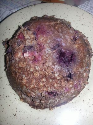Recette Bowlcake chocolat/fruits rouges