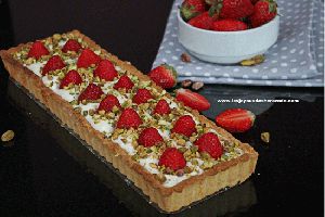 Recette Tarte aux fraises (pâte sablée & fromages)