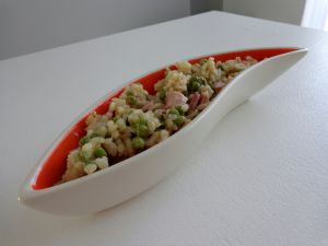 Recette Risotto petits pois et jambon