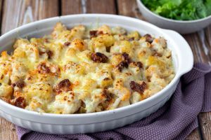 Recette Gratin de chou-fleur et chorizo