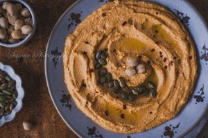Recette Hummus aux pois chiche et potimarron