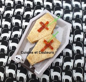 Recette Sandwich cercueil :  c'est halloween !