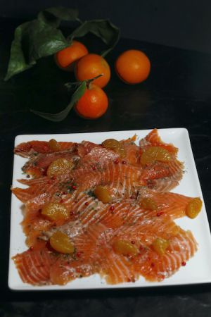 Recette Saumon gravlax à la clémentine