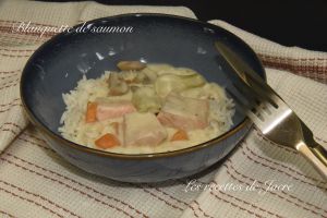 Recette Blanquette de saumon