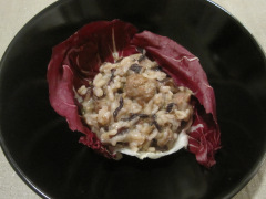 Recette Risotto radicchio & saucisses