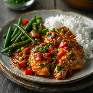 Recette Poulet basquaise maison : Recette facile et savoureuse