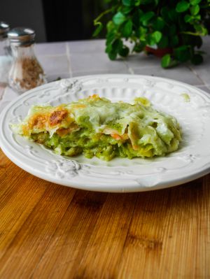 Recette Gratin de ravioles saumon poireau