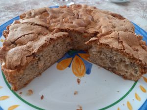 Recette Moelleux aux pommes et noix