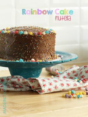 Recette Rainbow Cake au Nutella