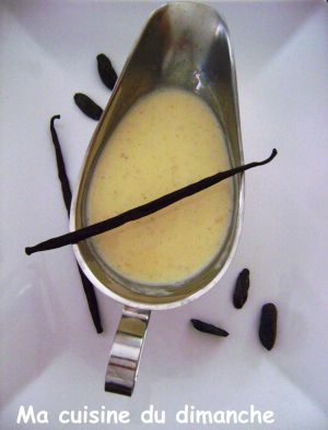Recette Crème anglaise à la vanille & fève tonka