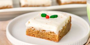 Recette Eggnog Blondies