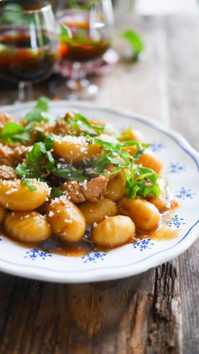 Recette One pot gnocchis poulet et tomates séchées